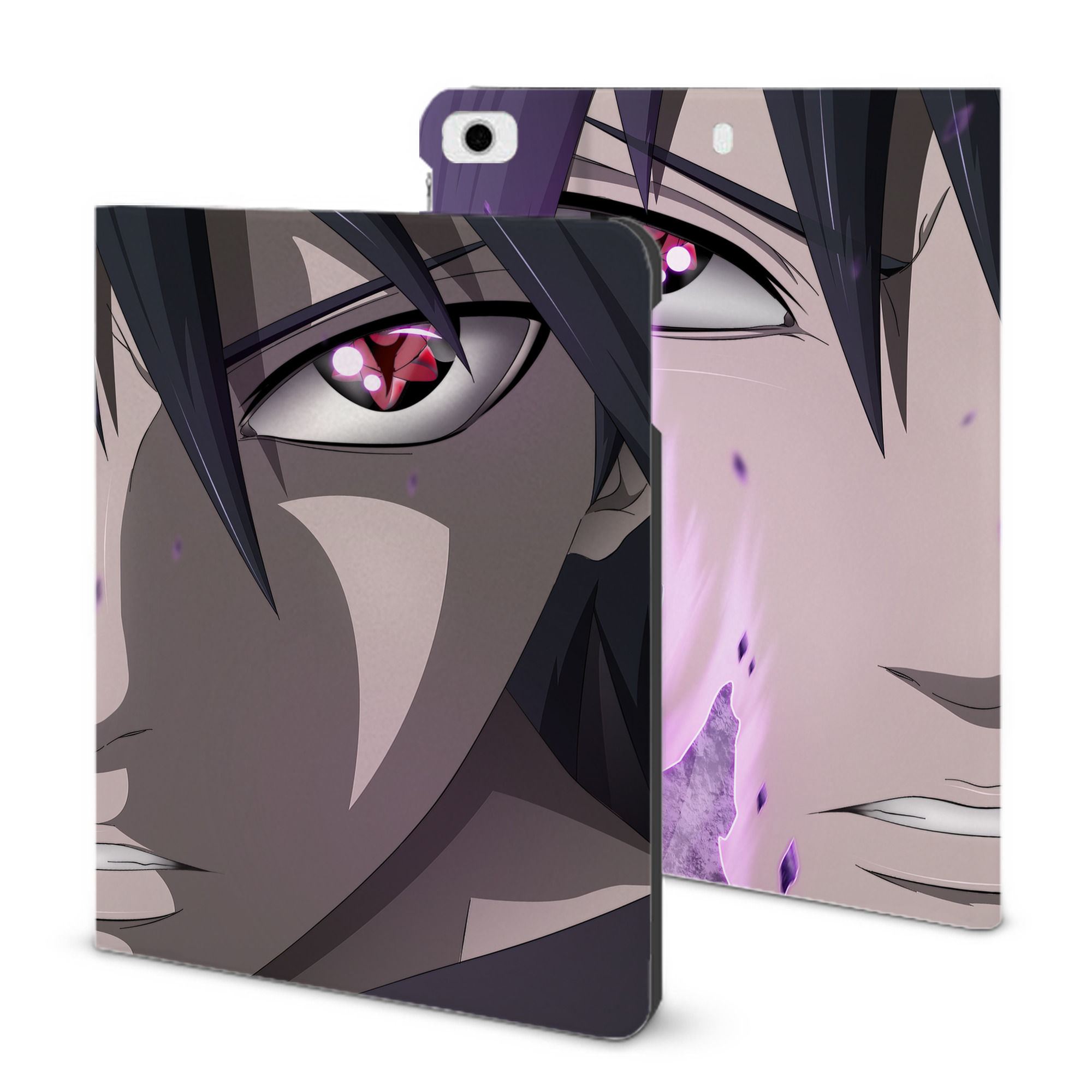 （画像用） NARUTO -ナルト- NARUTO -ナルト- 疾風伝 IPad ケース ブック型 PUレザー TPU 耐衝撃 軽量 薄型 ペン収納なし 全面保護 IPad 各モデル対応